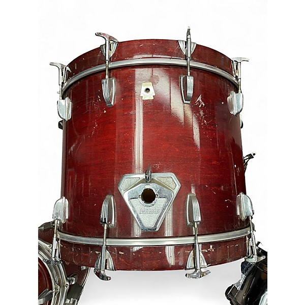 Used 1980s Ludwig 6 Piece Classic Maple Ruby Drum Kit