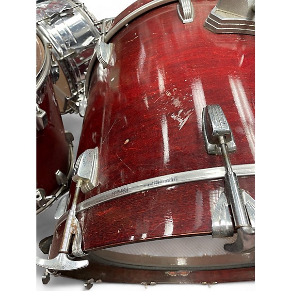 Used 1980s Ludwig 6 Piece Classic Maple Ruby Drum Kit