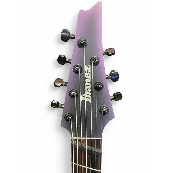 Used Ibanez RGA71AL Axion Label 7 String BLACK AURORA BURST Solid Body Electric Guitar