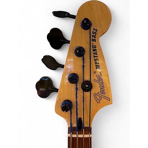 Used 2022 Fender Player Mustang Bass PJ FIRE MIST GOLD Electric Bass Guitar