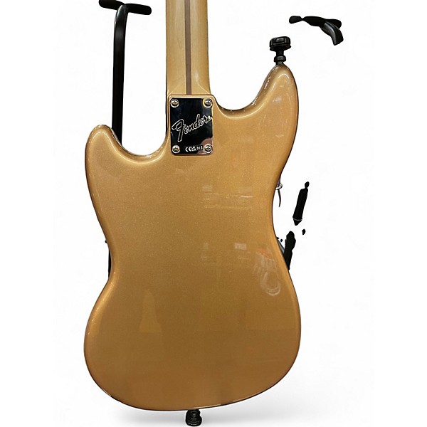 Used 2022 Fender Player Mustang Bass PJ FIRE MIST GOLD Electric Bass Guitar