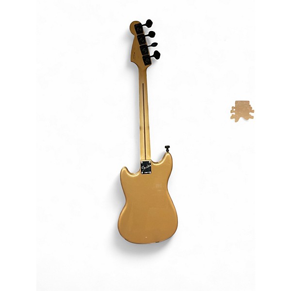 Used 2022 Fender Player Mustang Bass PJ FIRE MIST GOLD Electric Bass Guitar