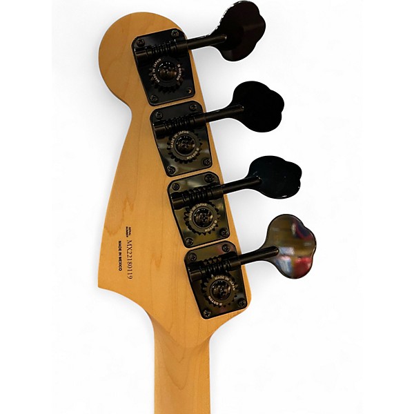 Used 2022 Fender Player Mustang Bass PJ FIRE MIST GOLD Electric Bass Guitar