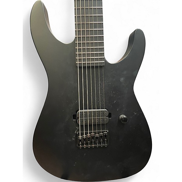 Used ESP LTD M-HT Black Metal Black Solid Body Electric Guitar