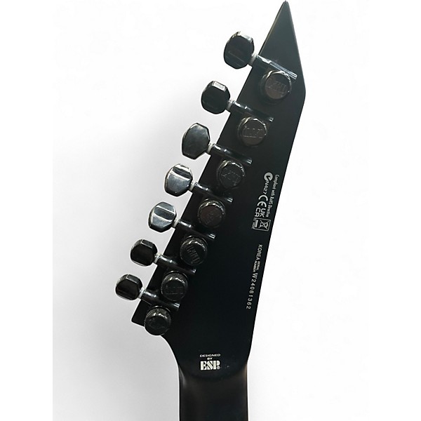 Used ESP LTD M-HT Black Metal Black Solid Body Electric Guitar