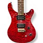Used PRS SE Custom 24 Trans Red Solid Body Electric Guitar