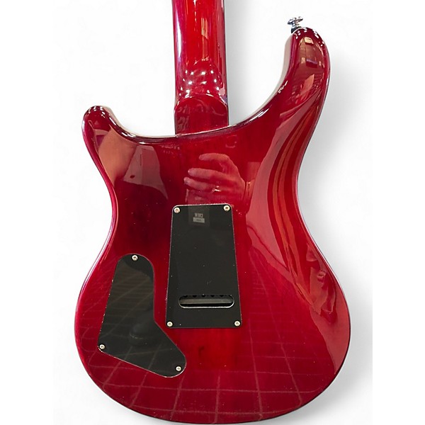 Used PRS SE Custom 24 Trans Red Solid Body Electric Guitar