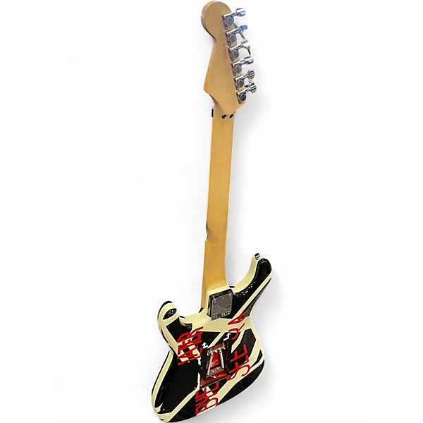 Used EVH Striped series GLOSScrop circle Crop circle Solid Body Electric Guitar