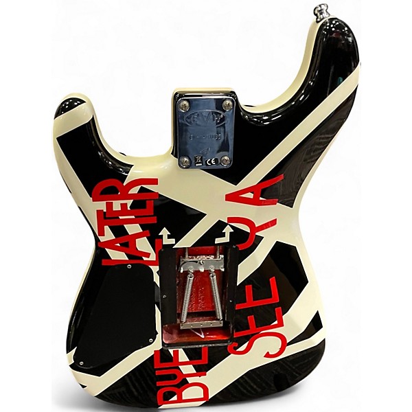 Used EVH Striped series GLOSScrop circle Crop circle Solid Body Electric Guitar
