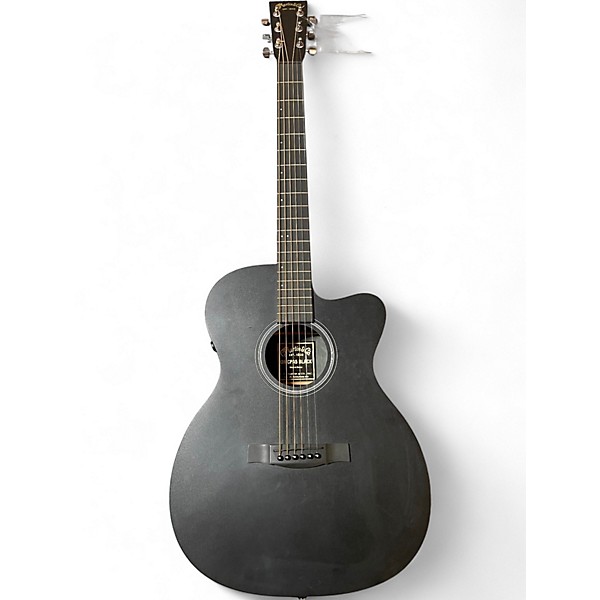 Used Martin OMCPA5 BLACK Black Acoustic Electric Guitar
