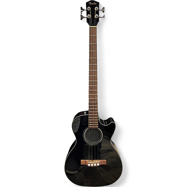 Used Fender CB60SCE Black Acoustic Bass Guitar