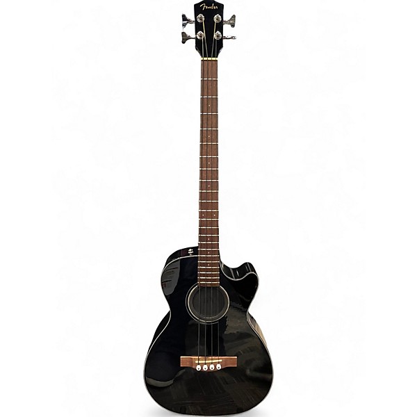Used Fender CB60SCE Black Acoustic Bass Guitar