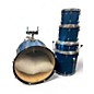 Used Mapex 5 Piece Horizon Standard Blue Sparkle Drum Kit