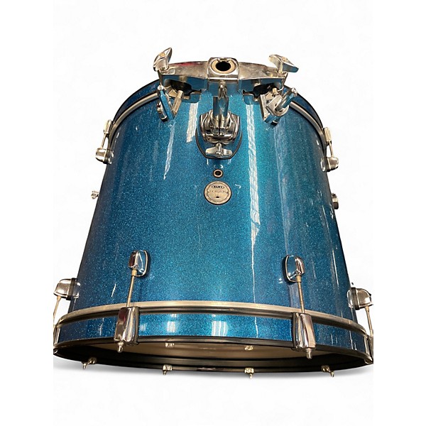 Used Mapex 5 Piece Horizon Standard Blue Sparkle Drum Kit