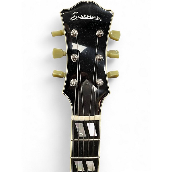 Used Eastman T486 BK Black Hollow Body Electric Guitar