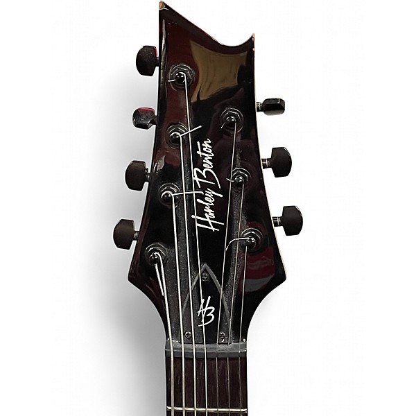 Used Harley Benton R-457 Black Solid Body Electric Guitar