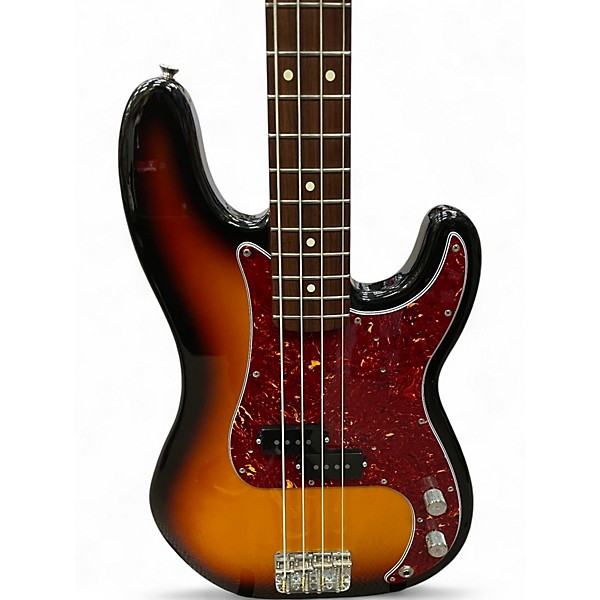 Used Fender Standard Precision Bass Brown Sunburst Electric Bass Guitar