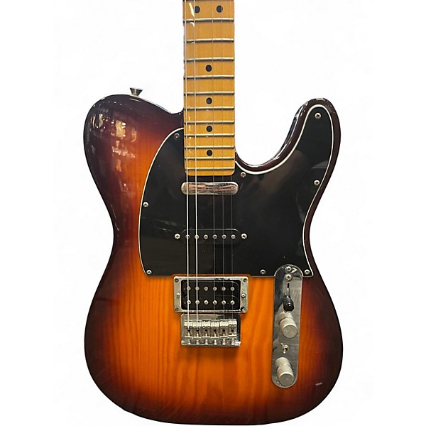 Used Fender Modern Player Telecaster Plus 2 Tone Sunburst Solid Body Electric Guitar