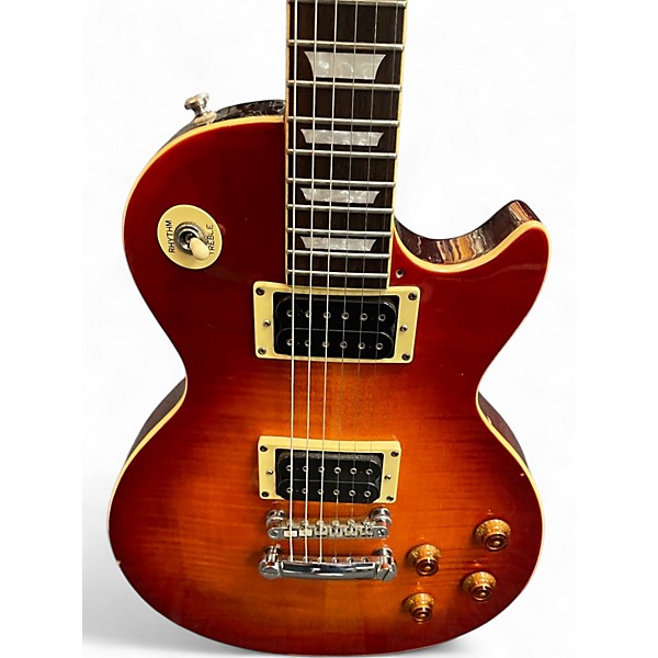Used 2001 Epiphone Les Paul Standard Dark Cherry Burst Solid Body Electric Guitar