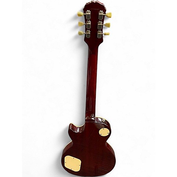 Used 2001 Epiphone Les Paul Standard Dark Cherry Burst Solid Body Electric Guitar