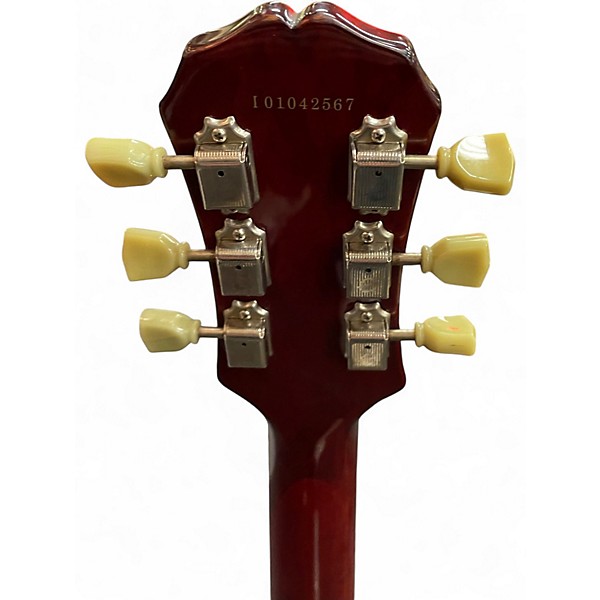 Used 2001 Epiphone Les Paul Standard Dark Cherry Burst Solid Body Electric Guitar
