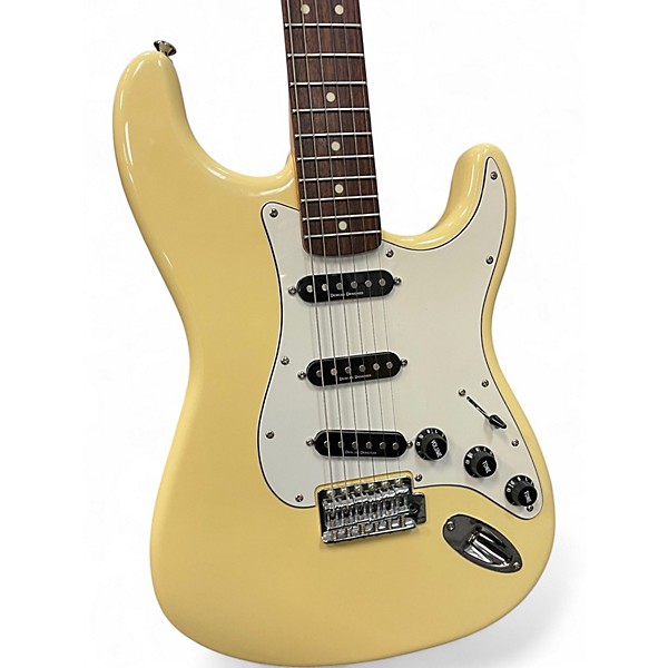 Used 2011 Squier Vintage Modified 70s Stratocaster Olympic White Solid Body Electric Guitar