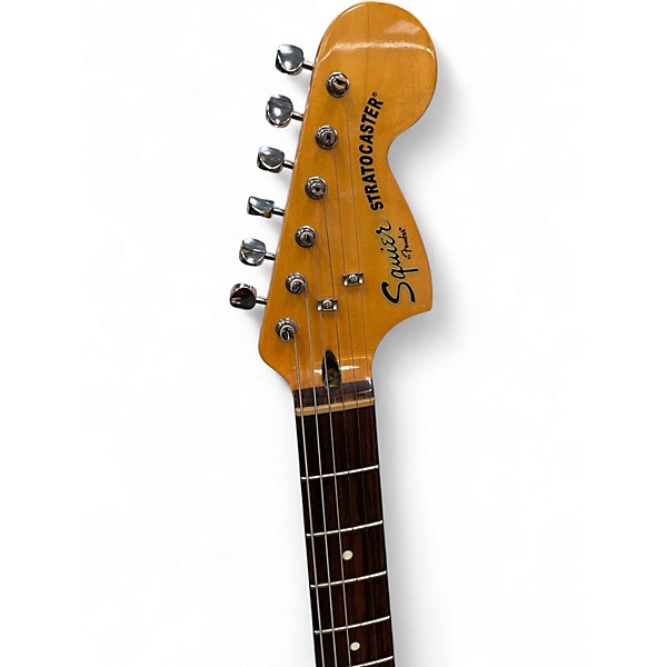 Used 2011 Squier Vintage Modified 70s Stratocaster Olympic White Solid Body Electric Guitar