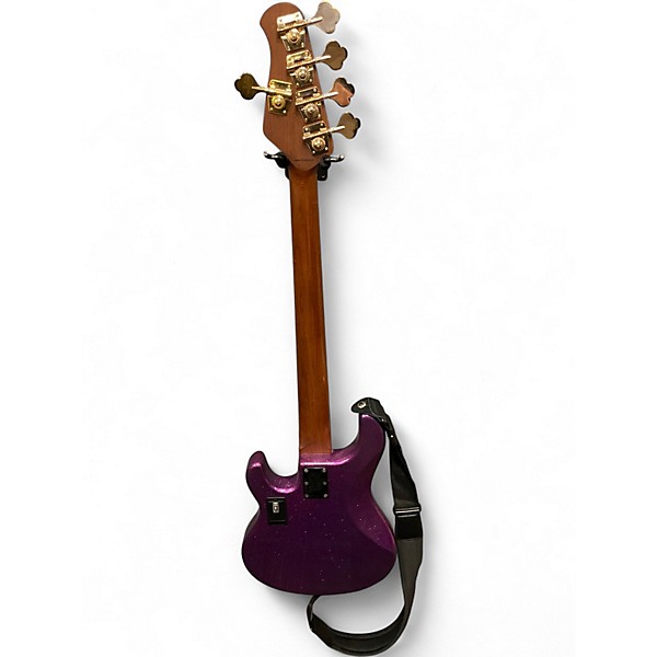 Used Sterling by Music Man Ray35 5 String Purple Electric Bass Guitar