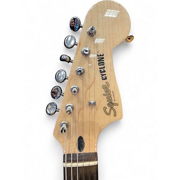 Used Squier PARANORMAL CYCLONE PEARL WHITE Solid Body Electric Guitar