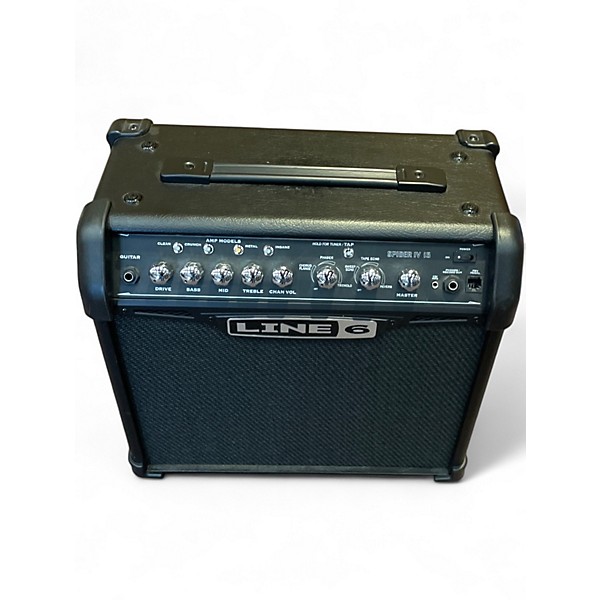Used Line 6 Spider IV 15W 1X8 Guitar Combo Amp