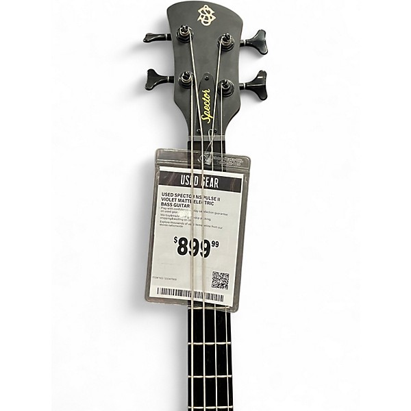 Used Spector NS Pulse II Violet Matte Electric Bass Guitar