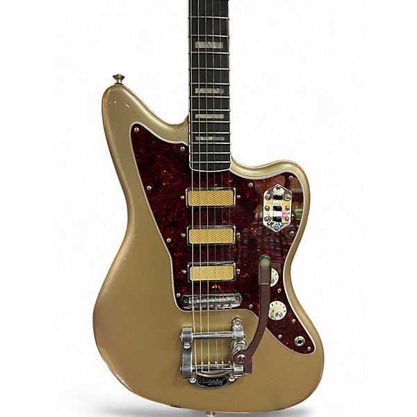 Used 2020s Fender jazzmaster Shoreline Gold Solid Body Electric Guitar