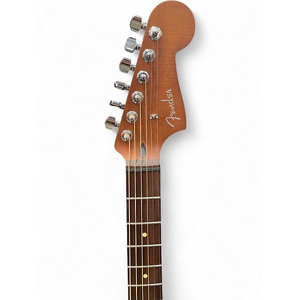Used Fender ACOUSTASONIC STANDARD JAZZMASTER Black Acoustic Electric Guitar