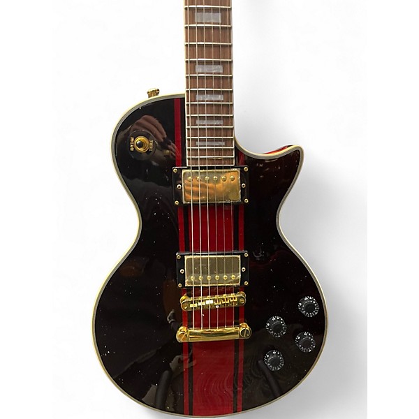 Used Firefly ELITE RED STRIPE BAT BLACK RED Solid Body Electric Guitar
