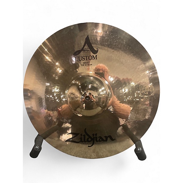 Used Zildjian 14in A Custom Hi Hat Top Cymbal