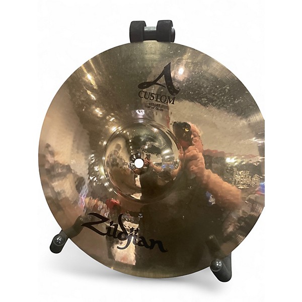 Used Zildjian 14in A Custom Hi Hat Bottom Cymbal