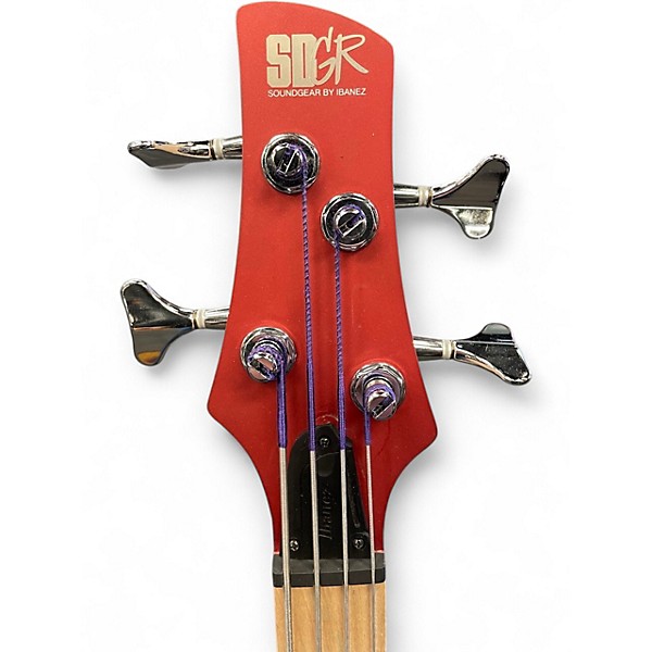 Used Ibanez Soundgear Mezzo SRMD200  Candy Apple Red Electric Bass Guitar