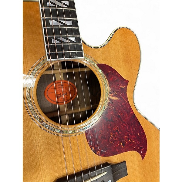 Used Gibson J-185 EC Natural Acoustic Electric Guitar