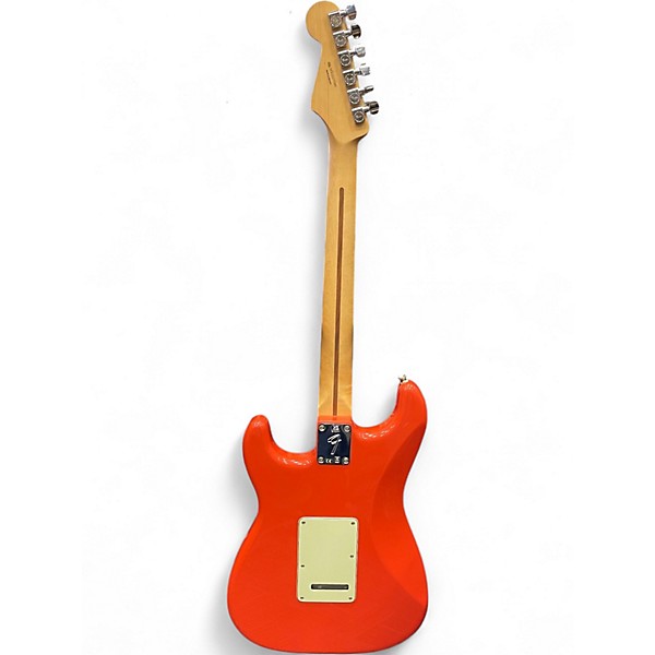 Used Fender Limited Edition Player Stratocaster Fiesta Red Solid Body Electric Guitar