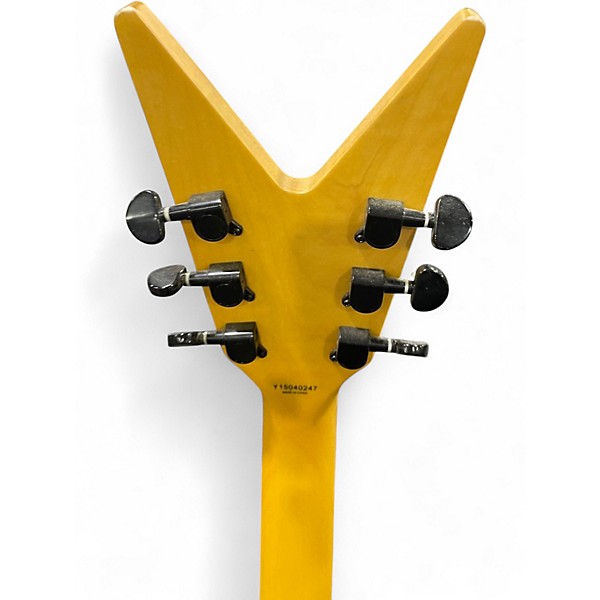Used Dean Flying V Black Solid Body Electric Guitar