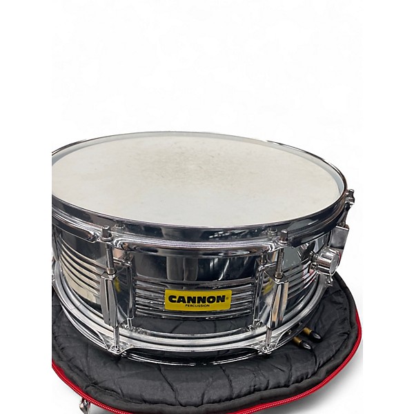 Used Cannon Percussion 5.5X14 Snare Drum Chrome Drum