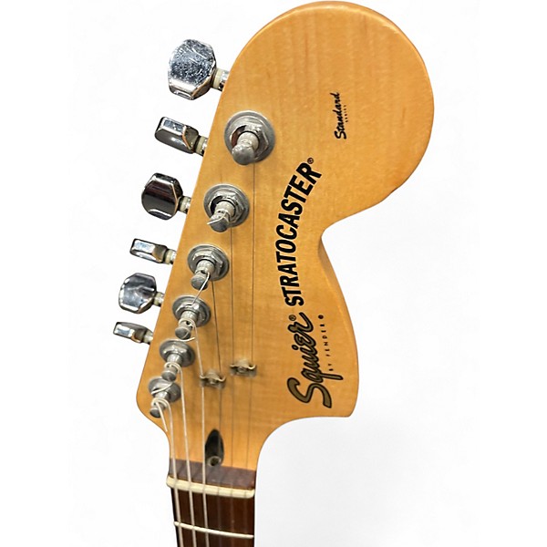Used Squier Standard Stratocaster white Solid Body Electric Guitar