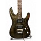 Used Dean Custom 350F Transparent Black Solid Body Electric Guitar
