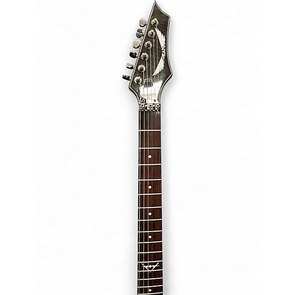 Used Dean Custom 350F Transparent Black Solid Body Electric Guitar