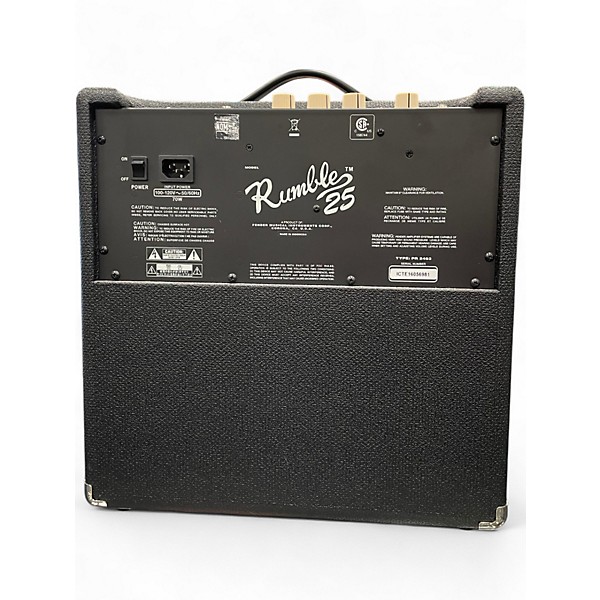 Used Fender Rumble 25 25W 1x10 Bass Combo Amp