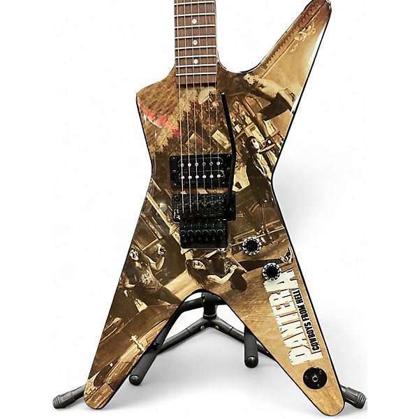 Used Dean Dimebag ML Floyd Rose COWBOYS FROM HELL Solid Body Electric Guitar