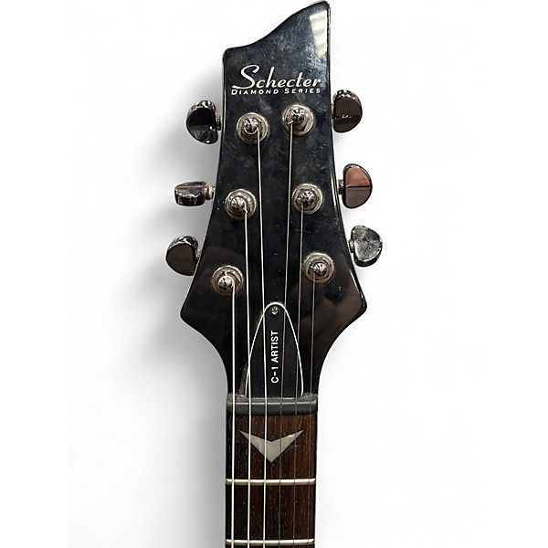 Used Schecter Guitar Research C-1 ARTIST LIMITED EDITION GLOSS BLACK Solid Body Electric Guitar