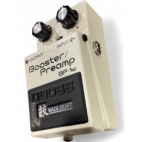 Used BOSS BP-1W Waza Craft Booster/Preamp Effects Pedal White Guitar Preamp