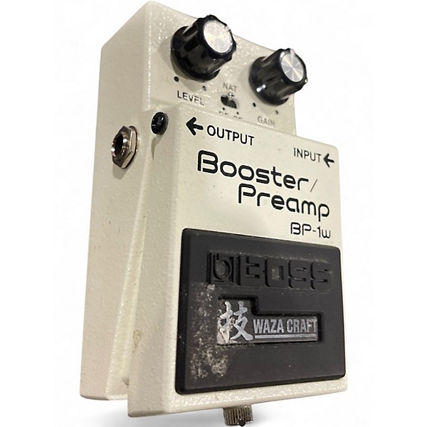 Used BOSS BP-1W Waza Craft Booster/Preamp Effects Pedal White Guitar Preamp