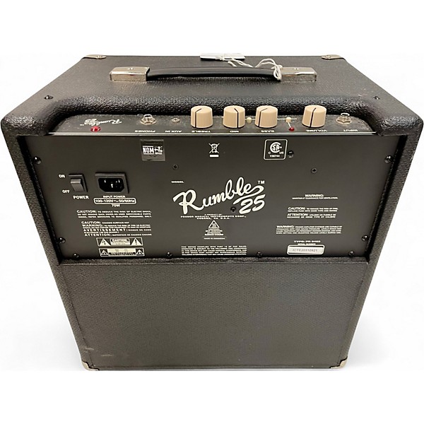 Used Fender Rumble 25 25W 1x8 Bass Combo Amp